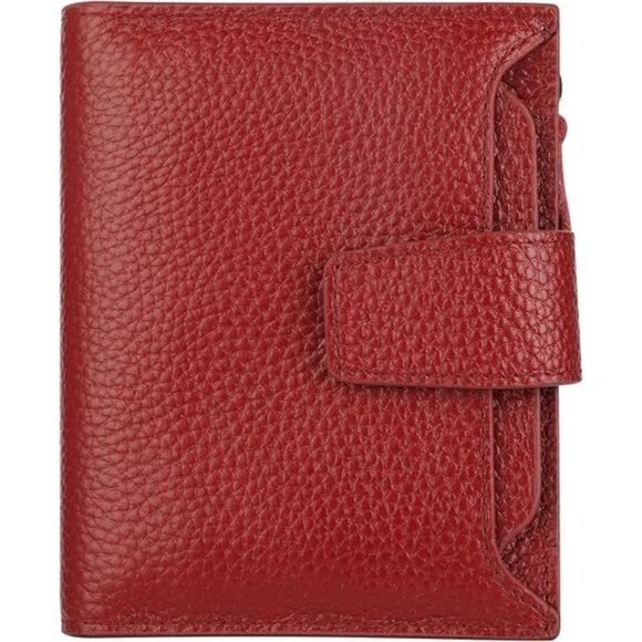 New Small Compact Women Wallet RFID Blocking Genuine Leather Bifold Purse - Picture 7 of 7